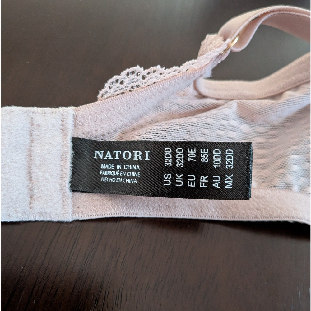 Natori Beyond Convertible Contour Underwire Bra 32DD Blush Pink Lace - Picture 5 of 8